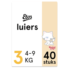 Etos Woezel & Pip Luiers Midi Maat 3 4-9 kg 40 stuks