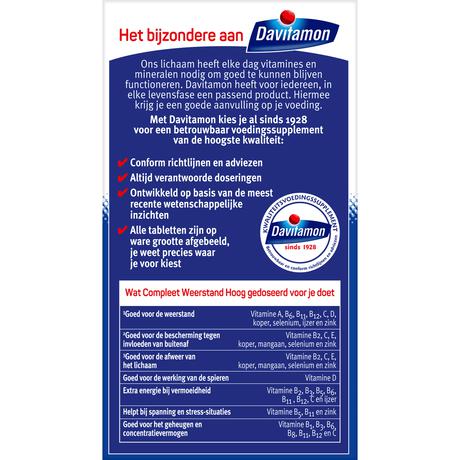 Davitamon Compleet Weerstand Forte 50 Kauwtabletten