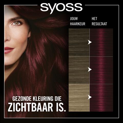 Syoss Oleo Intense Permanente Haarkleuring 4-23 Bordeaux Rood/Bordeaux Intense