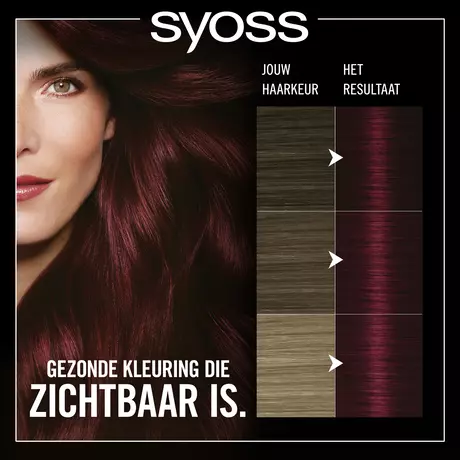 Syoss Oleo Intense Permanente Haarkleuring 4-23 Bordeaux Rood/Bordeaux Intense