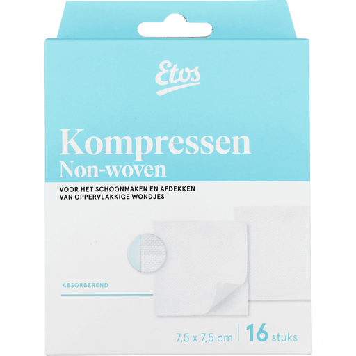 Etos Gaaskompressen 7,5 x 7,5 16 stuks