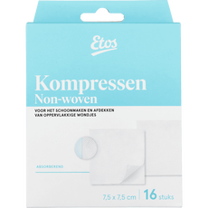 Etos Gaaskompressen 7,5 x 7,5 16 stuks
