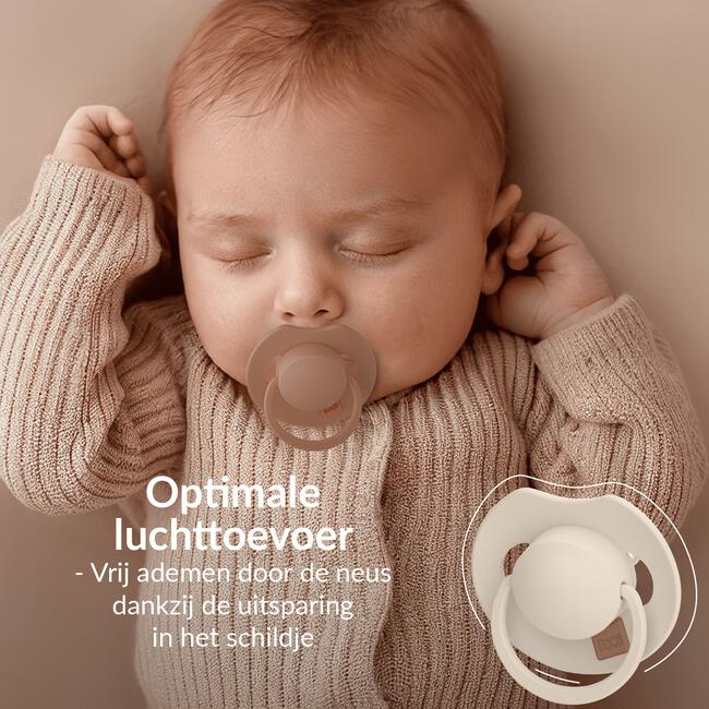 Difrax LOVI Prime fopspeen 6-18 M Coconut/Ivory