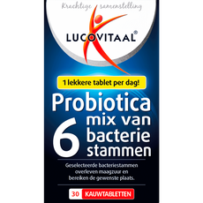 Lucovitaal Probiotica Mix Van 6 Bacterie Stammen Kauwtabletten