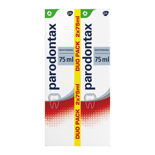 Parodontax Whitening Dagelijkse Tandpasta Tegen Bloedend Tandvlees 2x75 ML