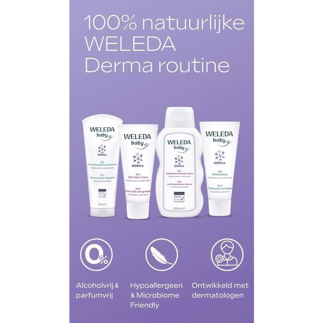 Weleda Baby Derma 3-in-1 Herstellende Douchecrème