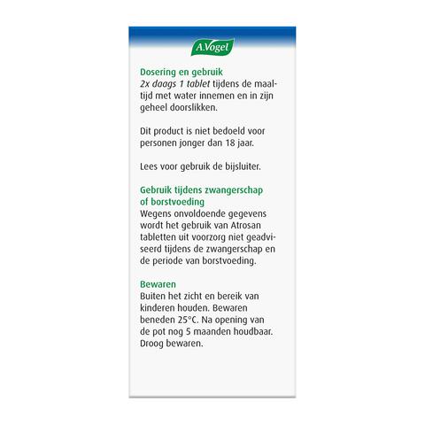 A.Vogel Atrosan bij Milde Gewrichtspijn en Reumatische Pijn Tabletten 60 stuks