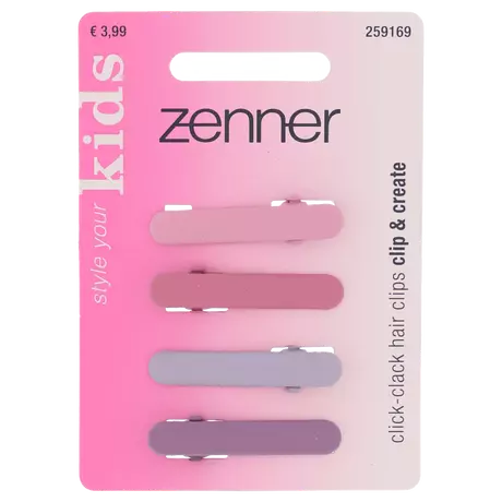 Zenner Klik-klak haarspeld kids 4x