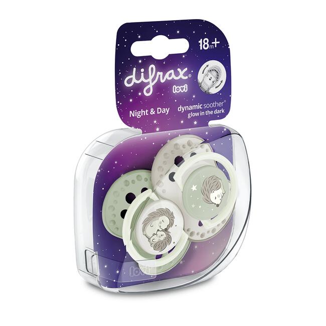 Difrax Dynamic Fopspeen 18+M Night&Day Unisex