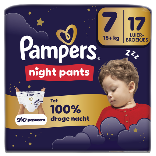Pampers Baby Dry Night Pants Luierbroekjes Maat 7 15+ kg 17 stuks