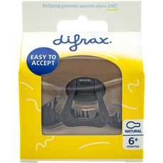 Difrax Fopspeen Natural Blauw 6+ maanden