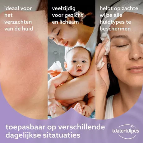 WaterWipes Soothing Clean Billendoekjes 48 stuks