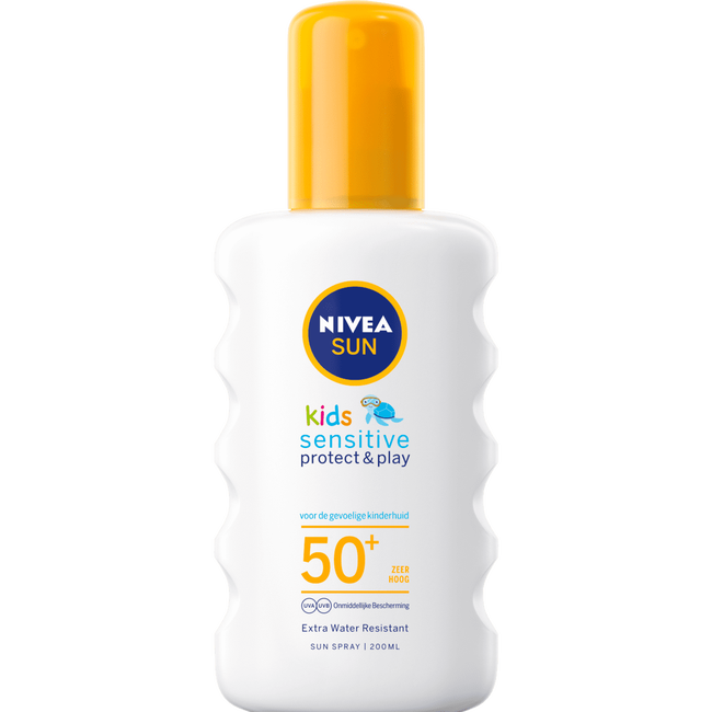 NIVEA SUN Kids Zonnebrand Protect & Sensitive Zonnespray SPF50+ 200
