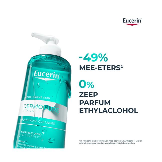 Eucerin DERMOPURE CLINICAL Zuiverende Reinigingsgel Gevoelige Huid 400 ML