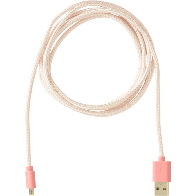 Sundaze Micro USB Braided Cable Pink 2 M