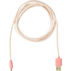 Sundaze Micro USB Braided Cable Pink 2 M
