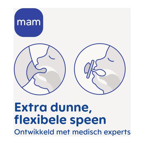 MAM Supreme Fopspenen 0-6 maanden Pink 2 stuks