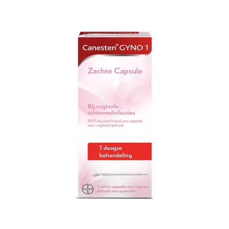 Canesten Gyno Zachte Capsule bij vaginale schimmel 1 stuk