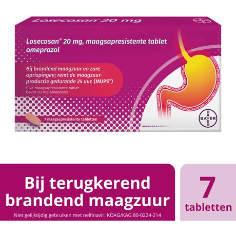Losecosan maagzuur tabletten 7 st