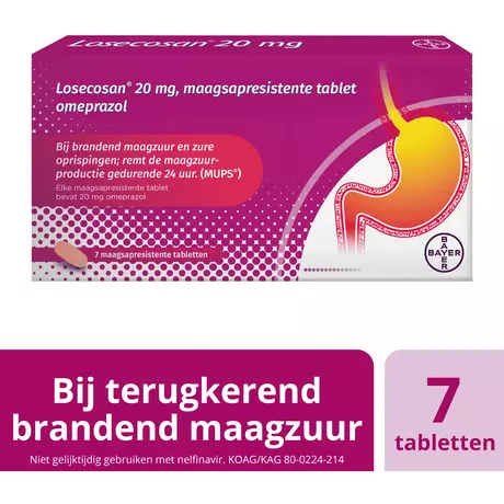 Losecosan Maagzuur Tabletten 7 stuks