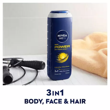 NIVEA MEN Power Fresh 3-In-1 Douchegel & Shampoo 250 ML