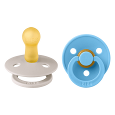 BIBS Colour Fopspeen Latex 2 pack - Mushroom/Breeze - Maat 2