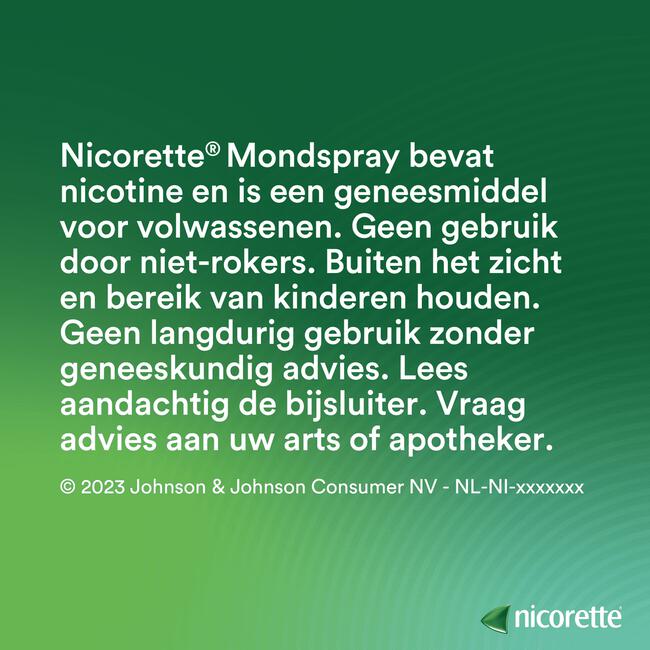 Nicorette® Freshmint Mondspray Duo 2 x 13,2 ml (2 x 150 sprays) 1 mg/spray