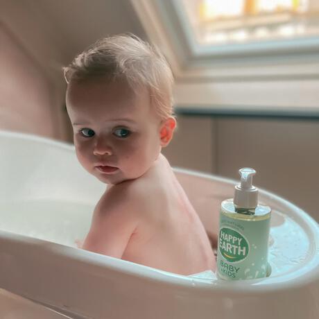 Happy Earth 100% Natuurlijke Baby & Kids Zeepvrije Was & Badgel 300 ML