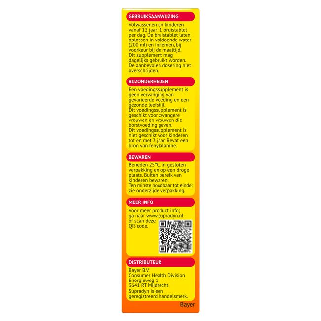 Supradyn Complex Forte Multivitamine Voor Extra Energie 45 Bruistabletten