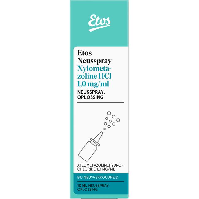 Etos Neusspray Xylometazoline HCl 1,0 MG/ 10ML