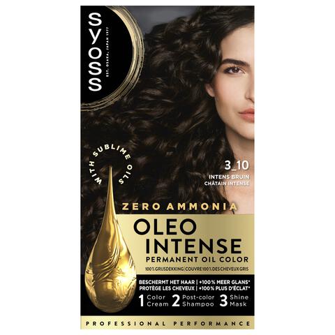 Syoss Oleo Intense Permanente Haarkleuring 3-10 Intens Bruin