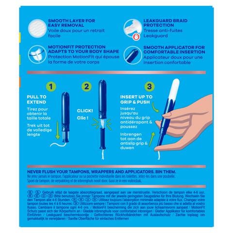 Tampax Pearl Compak Regular Tampons Met Inbrenghuls 18 Stuks