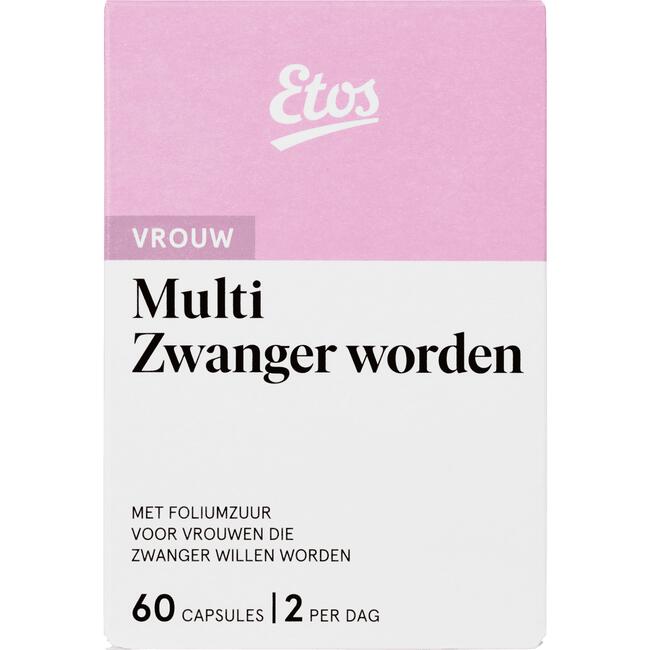 Of anders Aarzelen Omgaan Etos Multi Zwanger Worden Capsules 60 stuks 60 EA | Etos