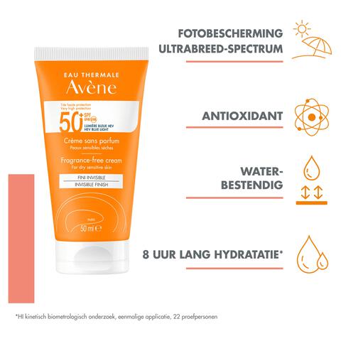 Avène Zonnebrand Crème Parfumvrij SPF 50+ 50 ML