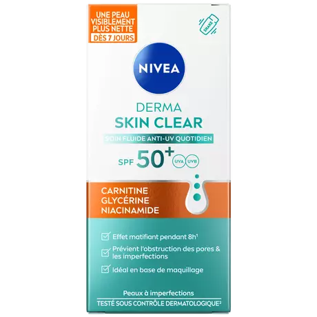 NIVEA Derma Skin Clear Daily Fluid Spf50+ 40ML