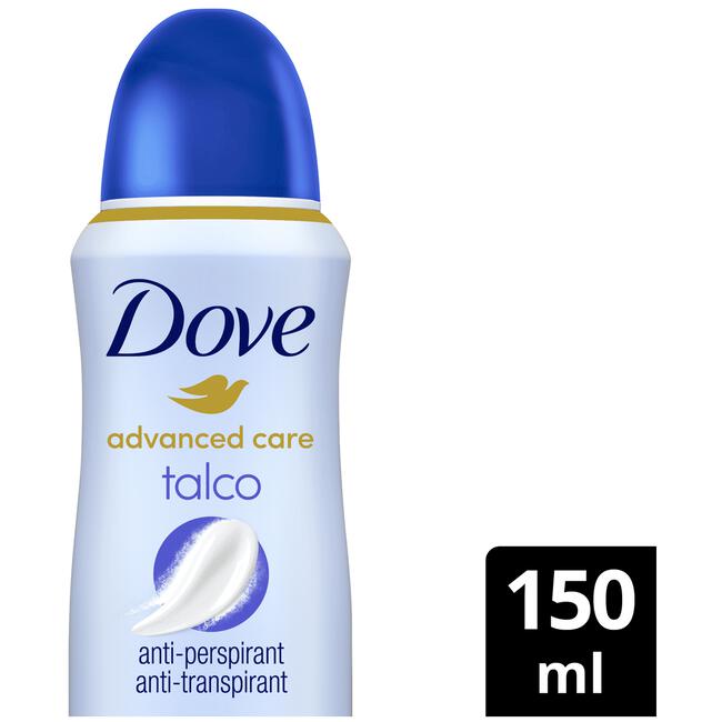 Dove Advanced Care Talco Anti-Transpirant Deospray 150 ML