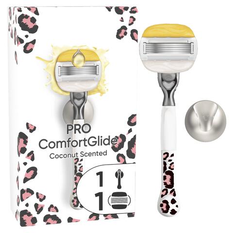 Gillette Venus Comfortglide Coconut Luipaard Scheersysteem 5 Blades plus 1 Mesje