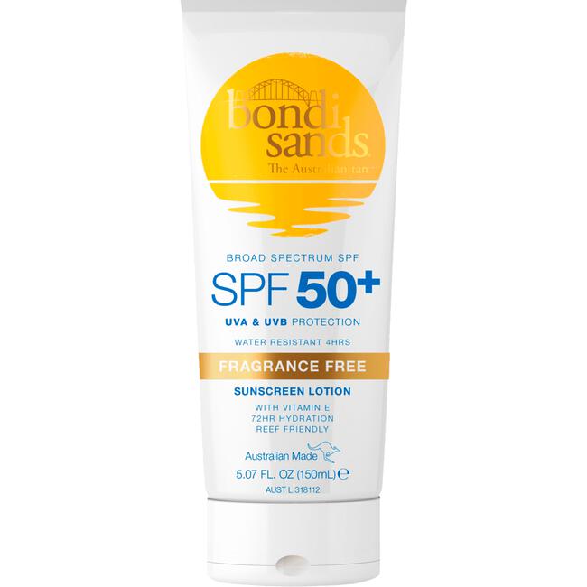 Bondi Sands Sunscreen Lotion SPF50+ Fragrance Free 150 ML