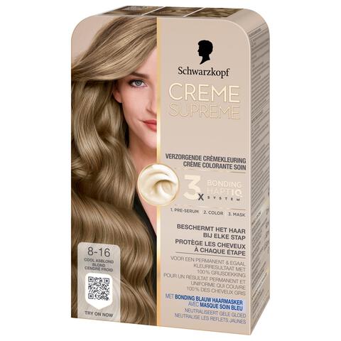 Schwarzkopf Creme Supreme Haarkleuring 8-16 Cool Asblond