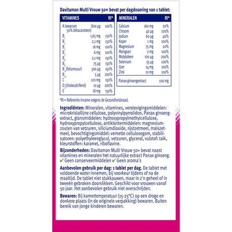 Davitamon Multi Vrouw 50+ 60 stuks