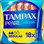 Tampax Pearl Compak Regular Tampons Met Inbrenghuls 18 Stuks