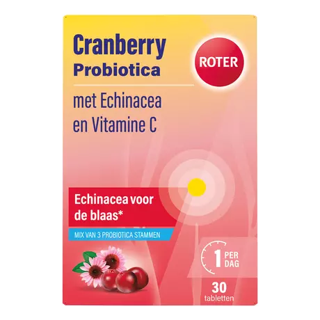 Roter Cranberry + Probiotica Capsules 30 Stuks