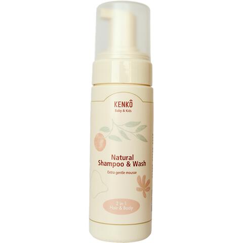 Kenkô Baby & Kids Natural Wash and Shampoo Mousse 150 ML