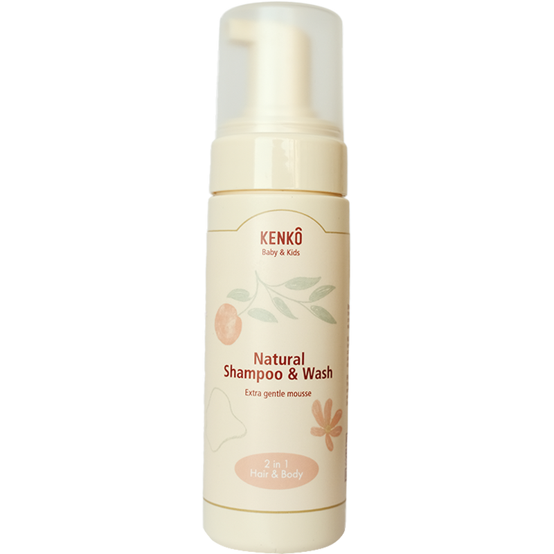 Kenkô Baby & Kids Natural Wash and Shampoo Mousse 150 ML