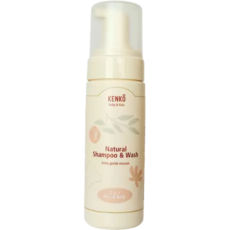 Kenkô Baby & Kids Natural Wash and Shampoo Mousse 150 ML