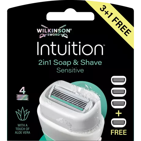 Wilkinson Sword Intuition 2-in-1 Sensitive Navulmesjes 4 stuks