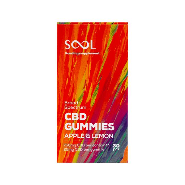 SOOL Broad Spectrum CBD Gummies 750mg CBD 30 stuks
