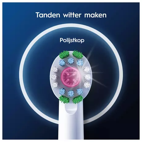 Oral-B 3D White Opzetborstels Wit 4 Stuks