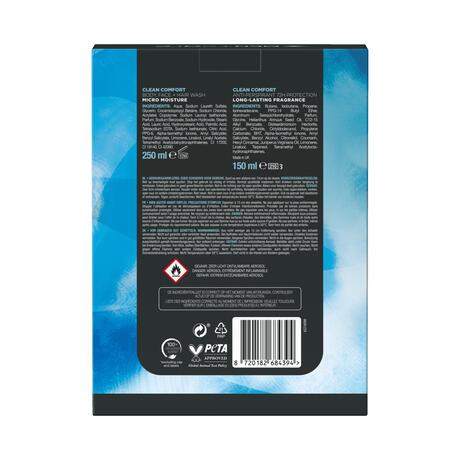 Dove Men+Care Clean Comfort Duo geschenkset 150ml + 250ml