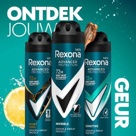 Rexona Men Advanced Protection Invisible B&W Deodorant Spray 150 ML